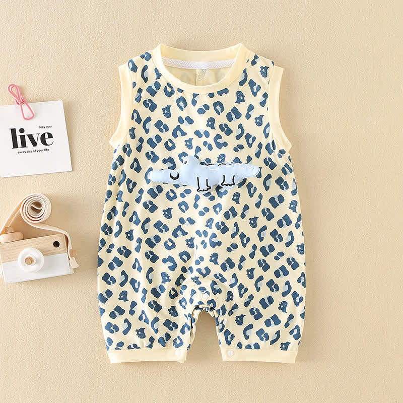 Baby Crocodile Sleeveless Romper