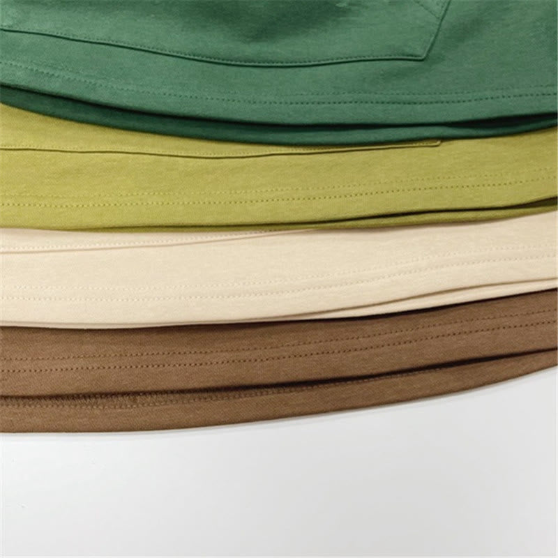 Toddler Casual Pocket Solid Color Hoodie