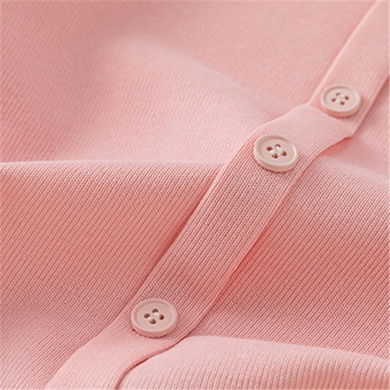 Toddler Solid Color Button Sweatshirt