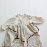 Toddler Girl Striped Kimono Dress