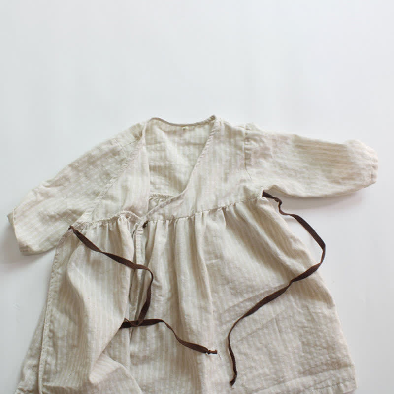 Toddler Girl Striped Kimono Dress