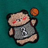 Toddler Boy Number Bear Zipper Baseball Coat