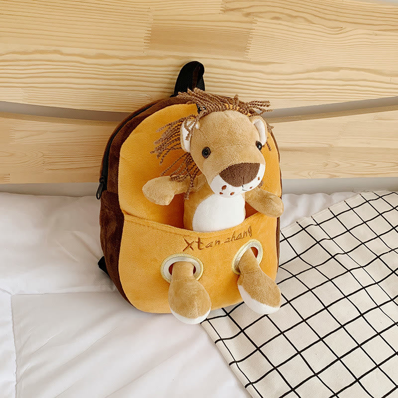Cartoon Animals Plush Backpack