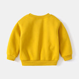 Toddler Striped Bear Round Neck Sweatshirt