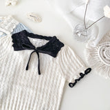 Baby Toddler Hollow Out Lapel Knitted Tee