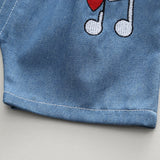 Baby Toddler Striped Astronaut Tee and Shorts Set