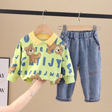 Toddler Slogan Bear 2 Pieces Set