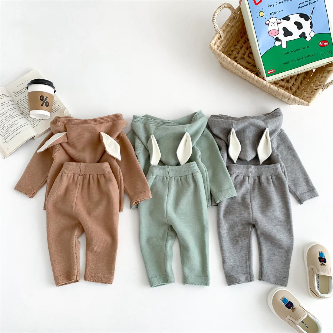Baby Hooded Sweater and Pants Set