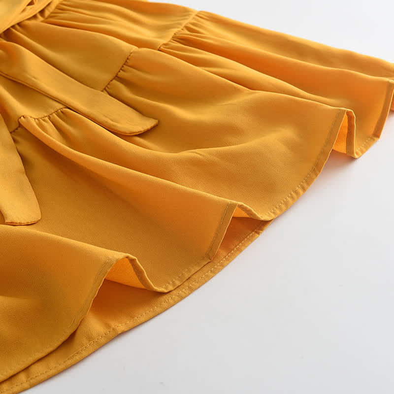 Toddler Girl Bowknot Splicing Dress