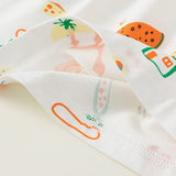 Toddler Girl Lace Collar Graffiti Tee