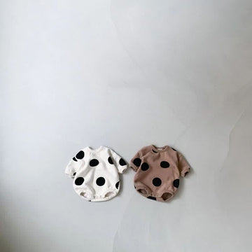 Baby Polka Dot Crew Neck Bodysuit