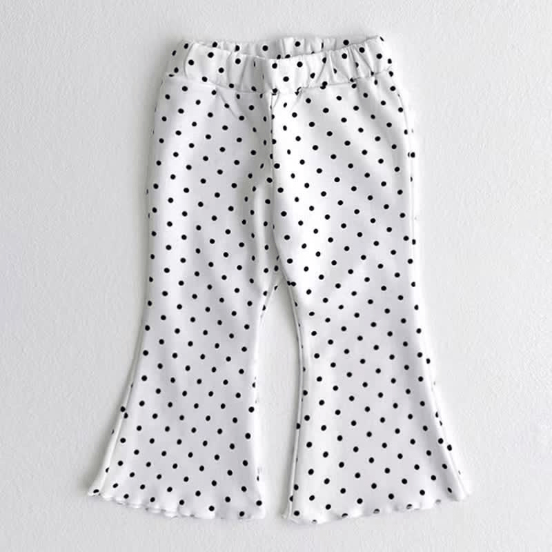 Baby Toddler Polka Dot Plaid Flared Pants