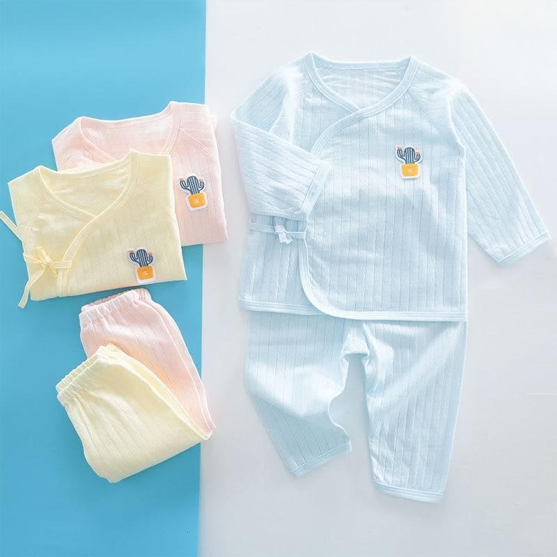 Baby Cactus Seamless Kimono Pajamas Set