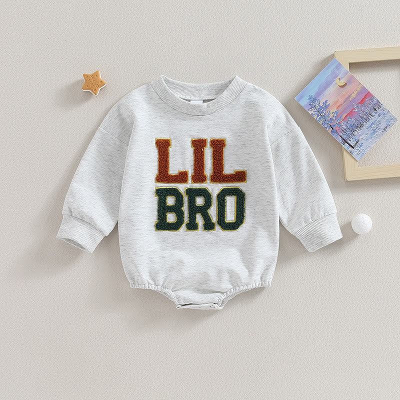 LIL BRO Baby Slogan Bodysuit