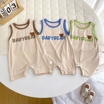 BABY BEAR Sleeveless Pajamas Romper