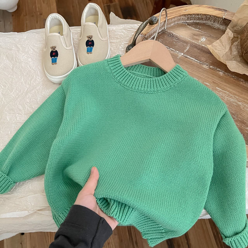 Toddler Solid Color Sweater