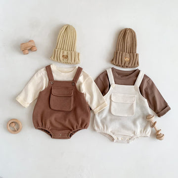 Baby Bear Tee and Stap Overalls Set