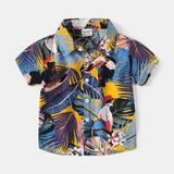 Toddler Boy Tropical Polo Collar T-shirt