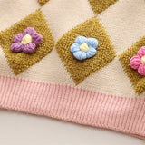 Toddler Girl Flower Diamond Dress 2 Pieces Set