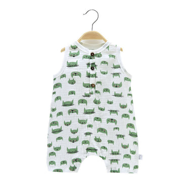 Baby Cats Sleeveless Loose Romper