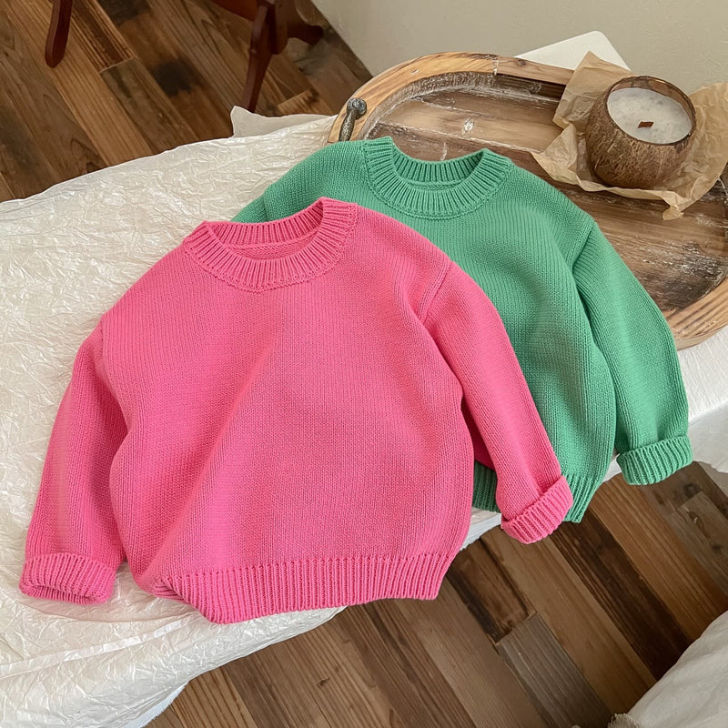 Toddler Solid Color Sweater
