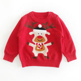 Toddler Santa Claus Elk Bear Christmas Knitted Sweater