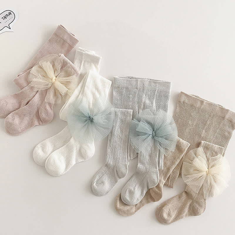 Baby Toddler Lace Bowknot Pantyhose