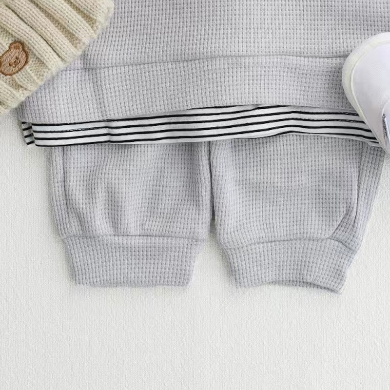 Baby Fake 2 Pieces Waffle 2 Pieces Set