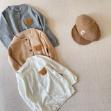 Baby Toddler Embroidered Bear Cardigan