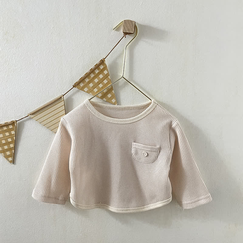 Baby Simple Crew Neck Loose T-Shirt