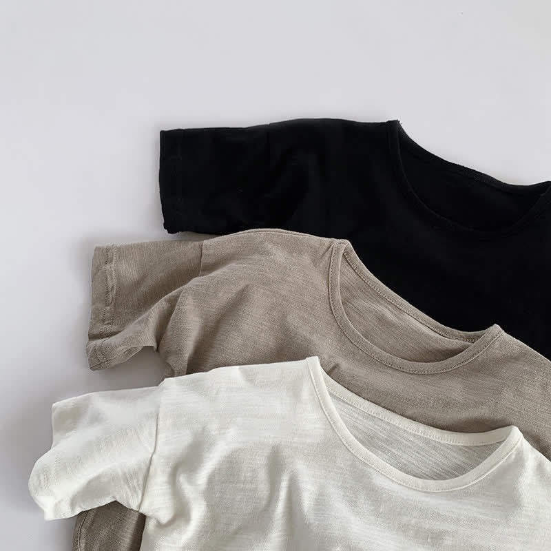 Toddler Boy Solid Color Cozy T-Shirt
