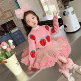 Toddler Girl Strawberry Sweet Cardigan