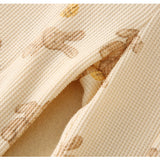 Toddler Girl Bear Lace Trim Shirt and Pants Set