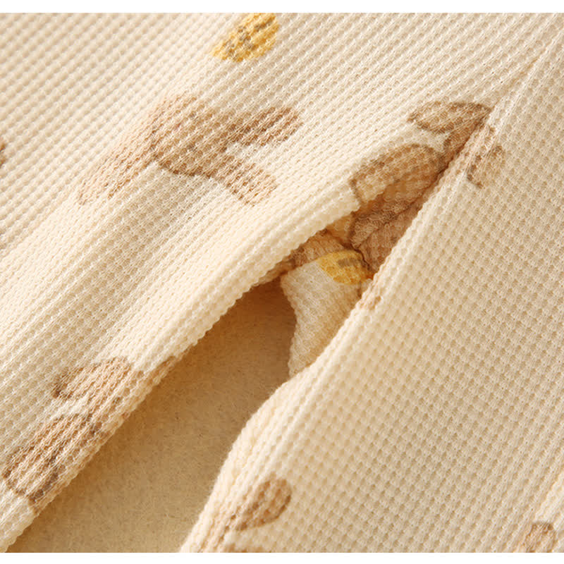 Toddler Girl Bear Lace Trim Shirt and Pants Set