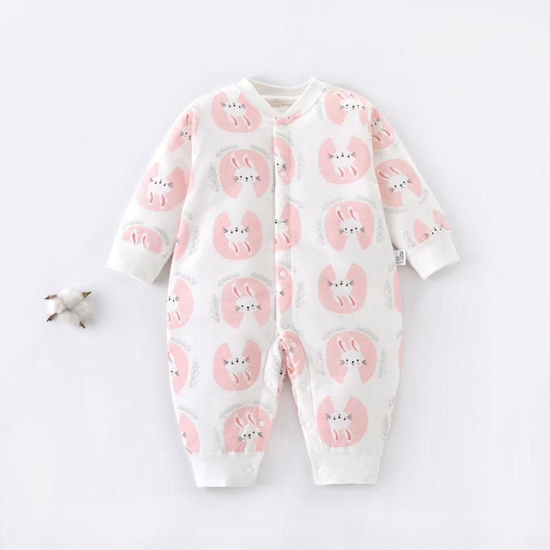 Baby Bunny Crew Neck Thicken Romper