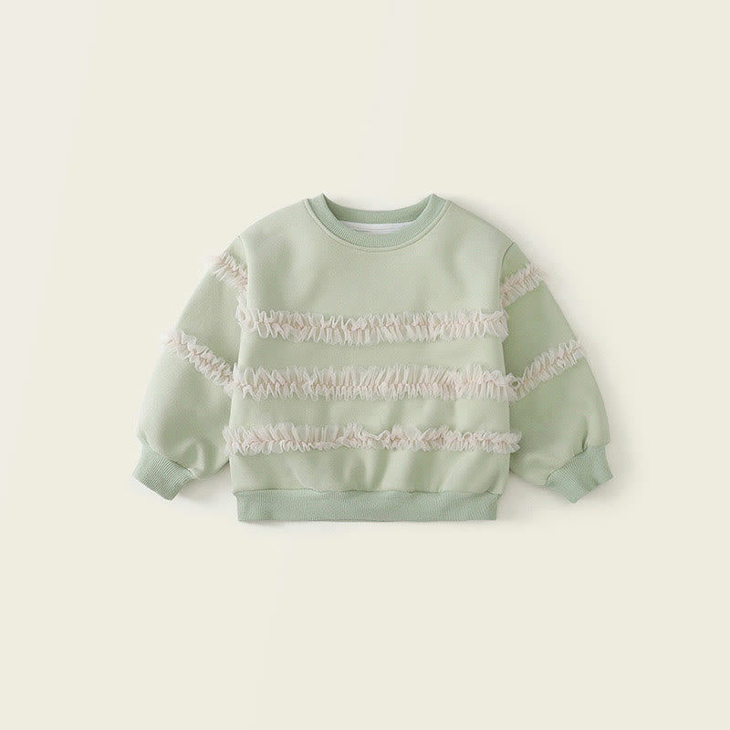Toddler Girl Ruffled Design Sweatshirt