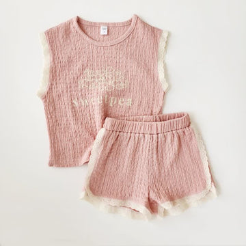 SWEET PEA Toddler Girl Tank Top and Shorts Set