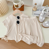 Toddler Girls Drawstring Irregular 2 Pieces Set