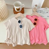 Toddler Girls Drawstring Irregular 2 Pieces Set
