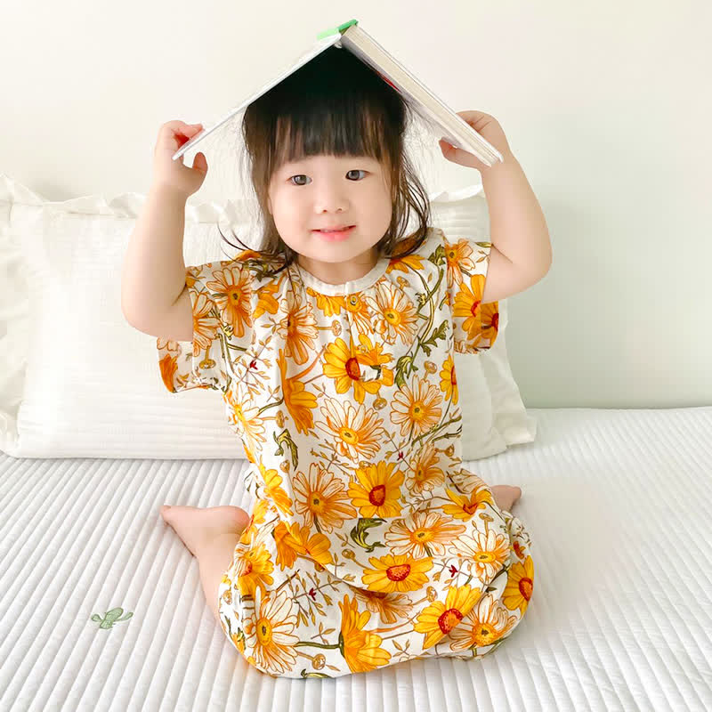 Baby Toddler Flower Pajamas Dress