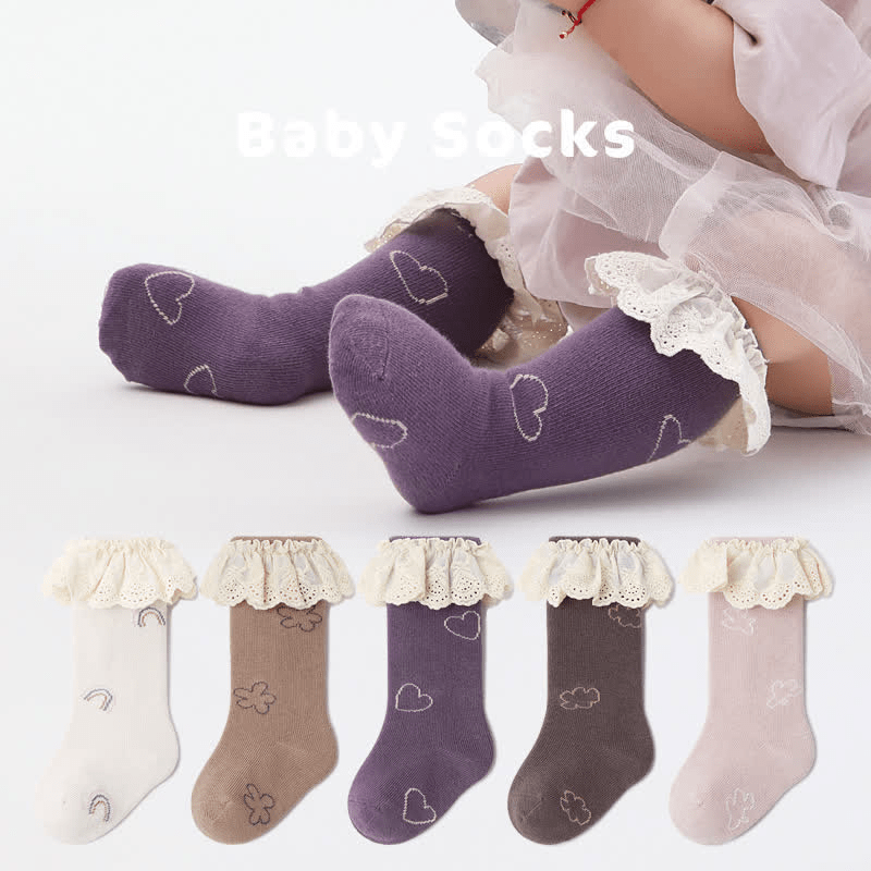 Baby Toddler Lace Edge Socks