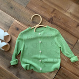 Toddler Bear Knitted Button Cardigan