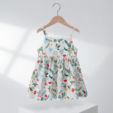 Toddler Strawberry Cherry Flower Sling Dress