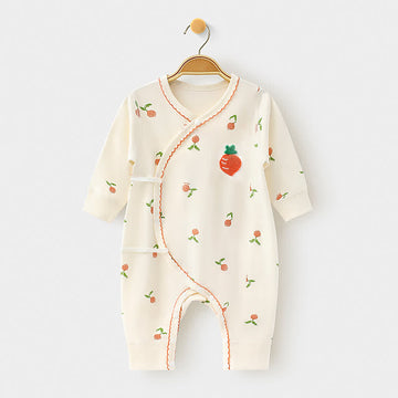 Baby Carrot Newborn Kimono Romper