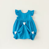 Toddler Girl Heart Ruffled A Line Dress