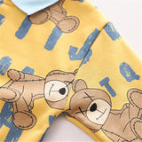 Toddler Slogan Bear 2 Pieces Set
