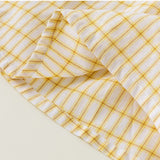 Toddler Girl Plaid Puff Sleeve Lapel Collar Dress