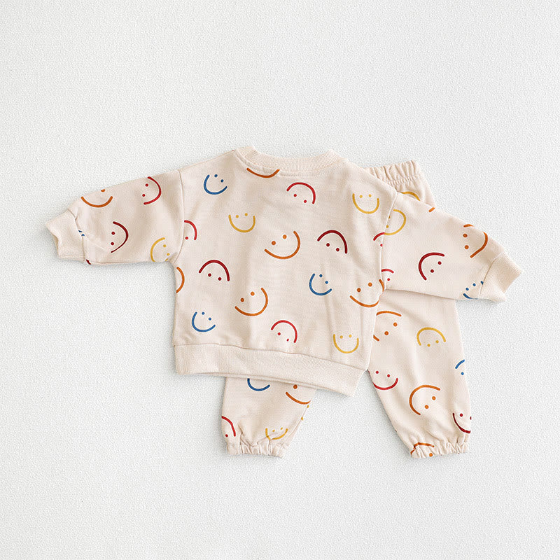 Baby Toddler Smile Sweatsuit 2 Pieces Set