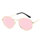Alloy Mirror Classic Style Metal Frame Vintage Round Sunglasses