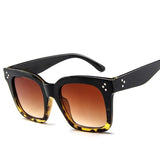 Vintage Style Thick Temple Luxury Square Sunglasses